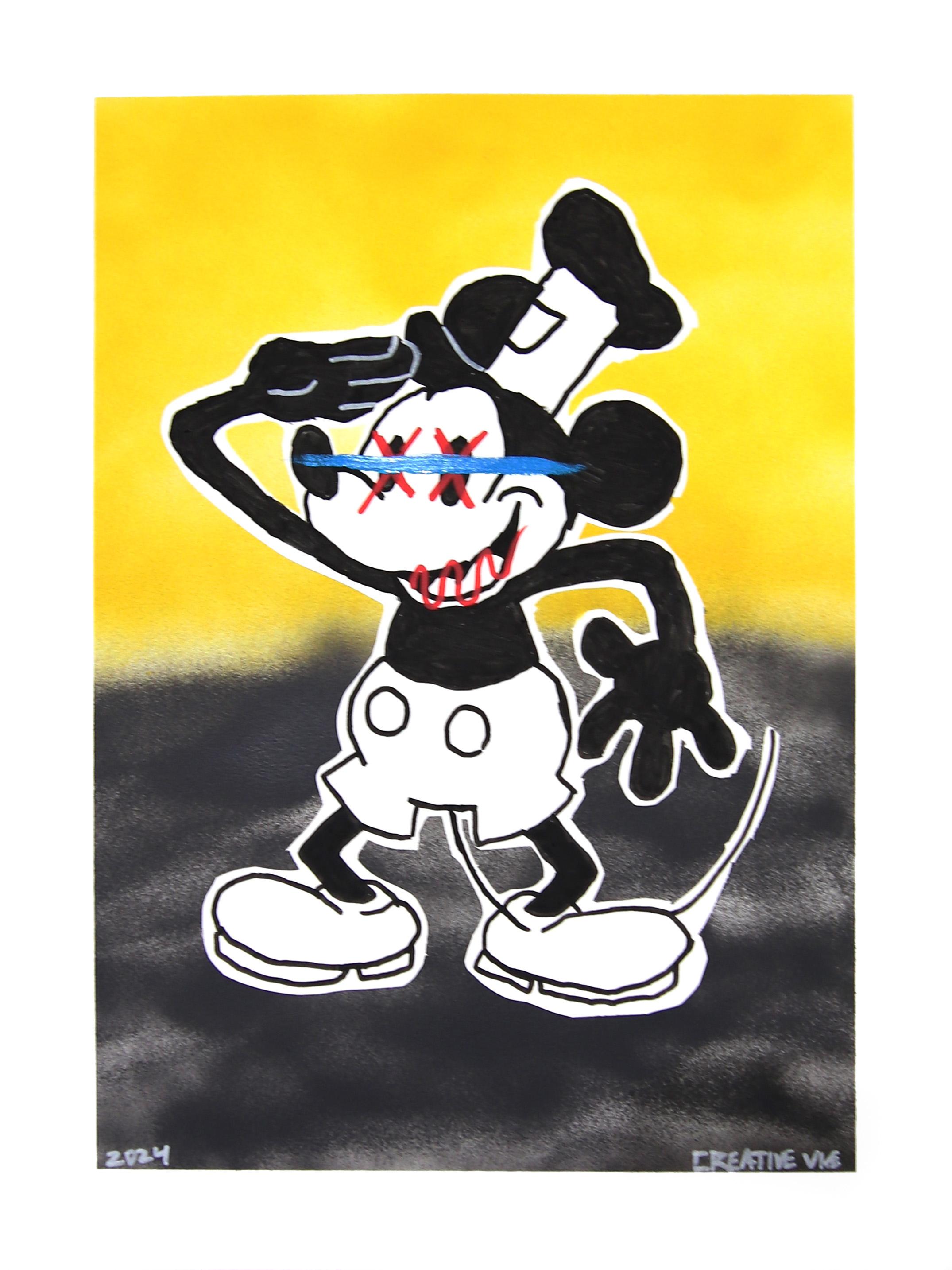 "Mickey" - Pop Art Cartoon inspired Character by Randy Morales