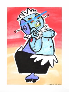 "Rosey"  -  Pop Art Cartoon inspired Character by Randy Morales