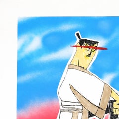 "Samurai Jack" - Personaje inspirado en los dibujos animados Pop Art de Randy Morales