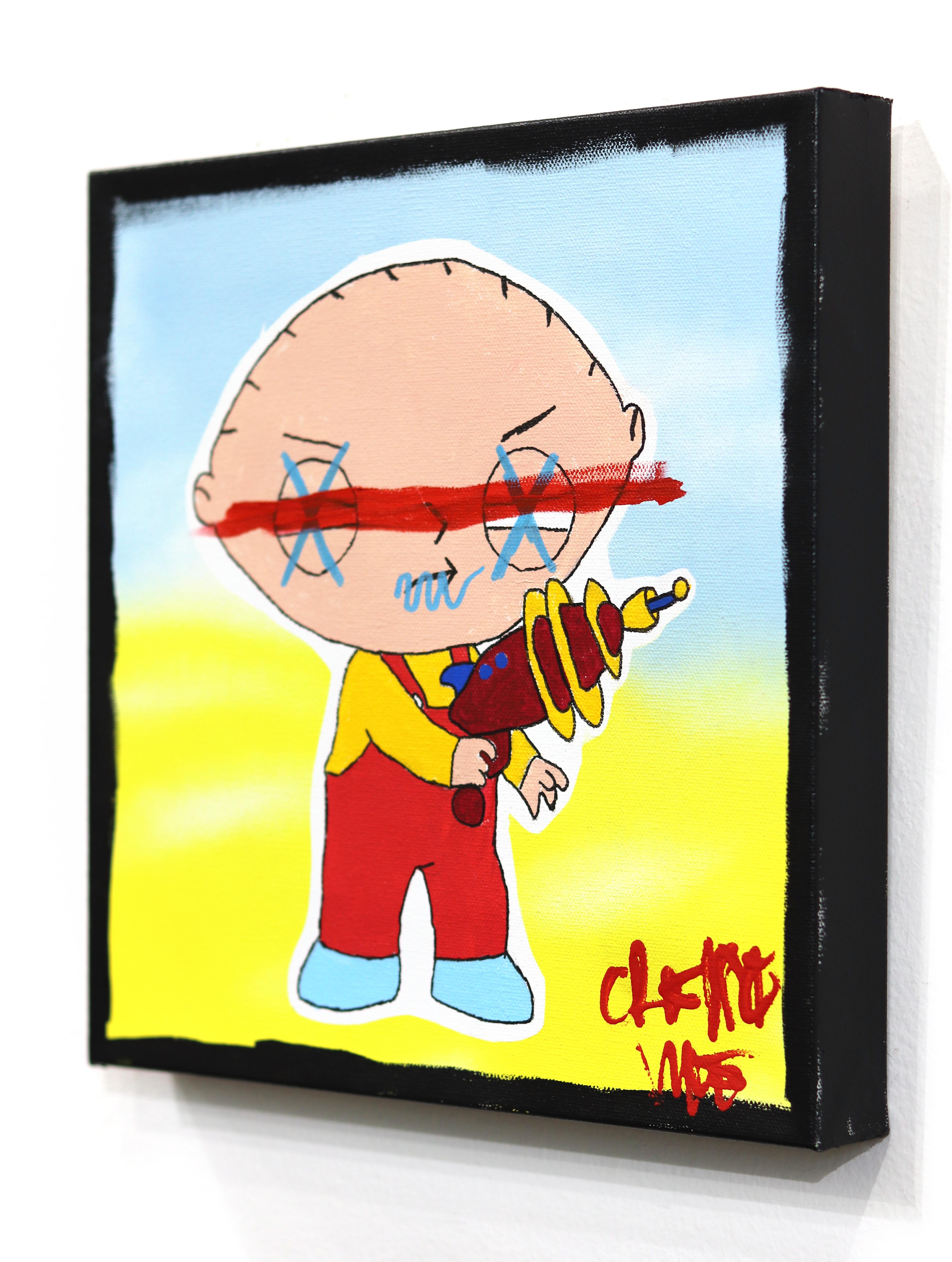 Stew - Pop Art Family Guy - Peinture sur toile inspirée d'un personnage, Randy Morales en vente 3