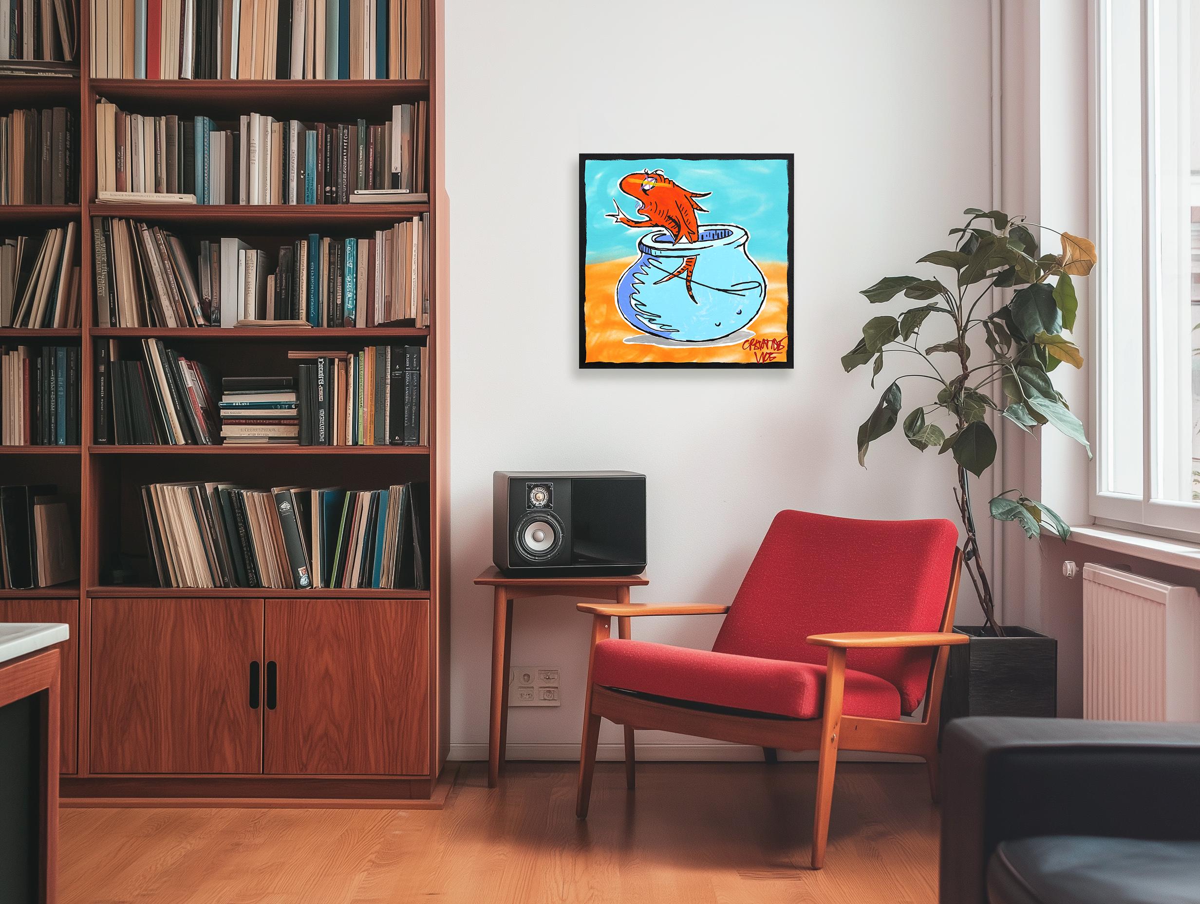 Peinture sur toile inspirée du Pop Art Dr. Seuss par Randy Morales 1