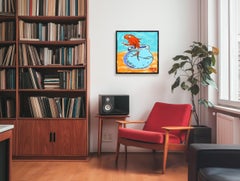 Theodor - Quadro pop art ispirato al Dr. Seuss su tela di Randy Morales