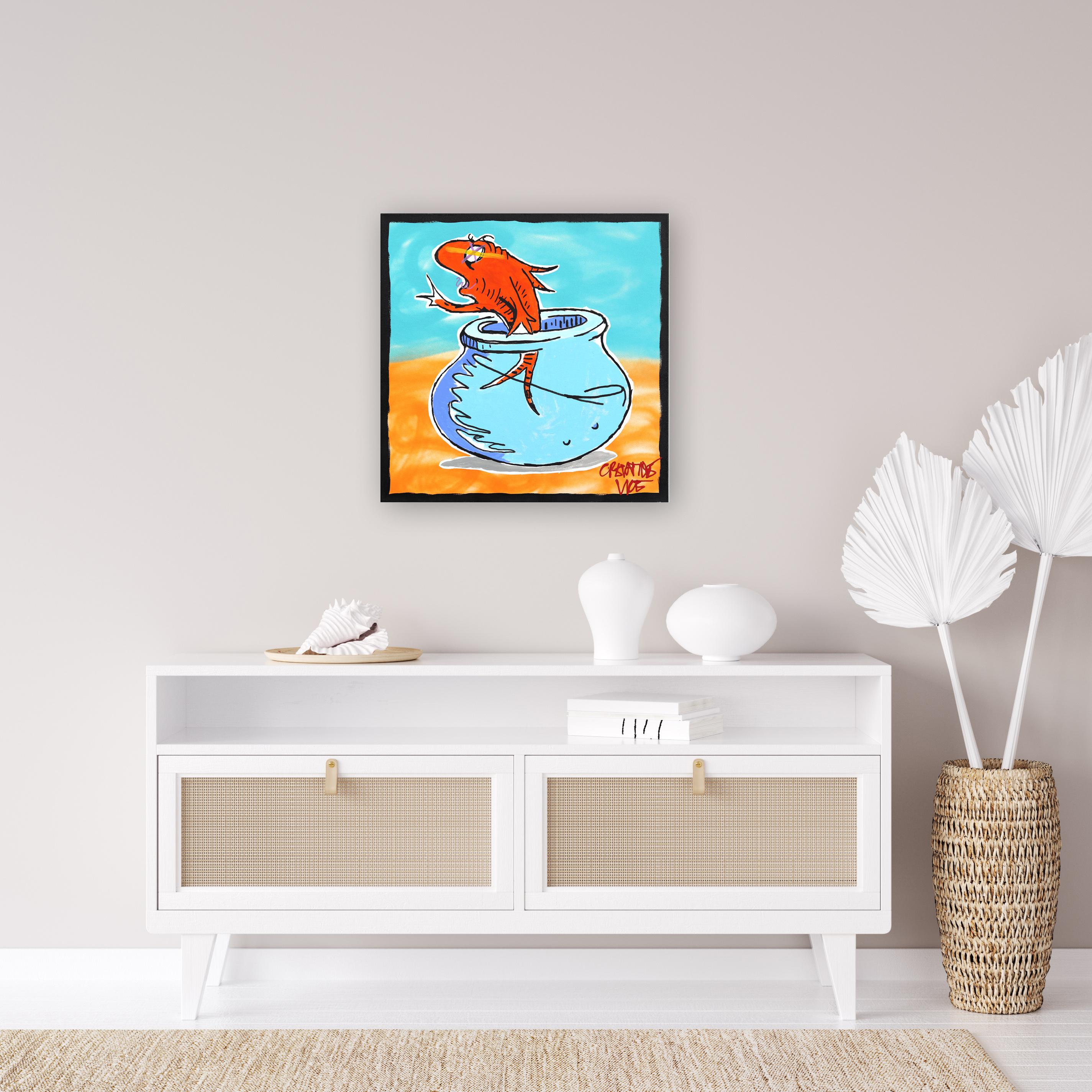 Peinture sur toile inspirée du Pop Art Dr. Seuss par Randy Morales 5