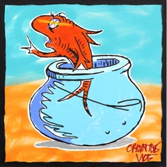 Theodor - Pop Art Dr. Seuss Inspired Painting on Canvas by Randy Morales