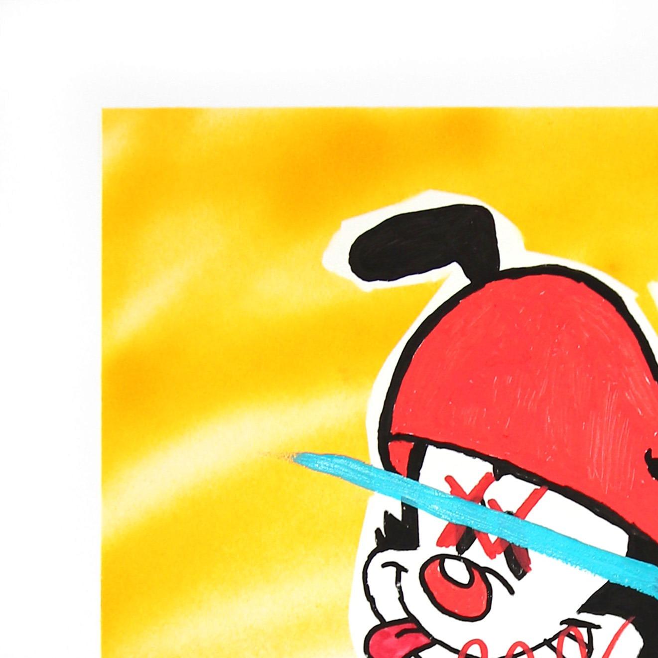 „Wakko“ – Pop-Art- Cartoon inspiriertes Animaniacs-Charakter von Randy Morales im Angebot 1
