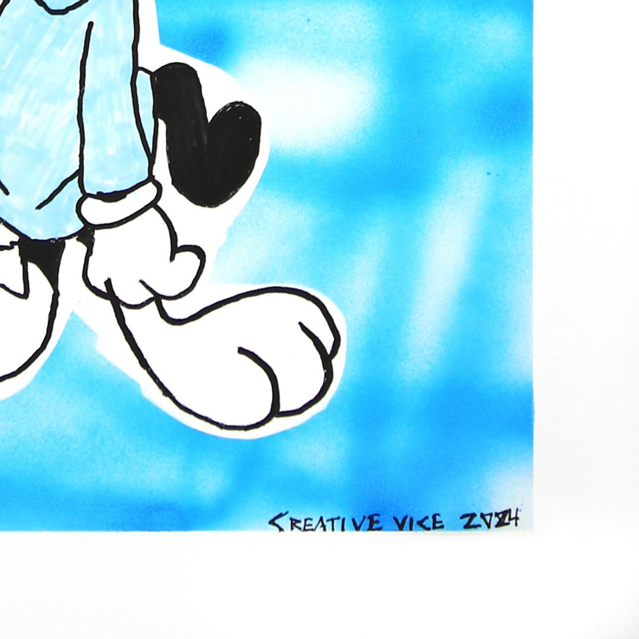 „Wakko“ – Pop-Art- Cartoon inspiriertes Animaniacs-Charakter von Randy Morales im Angebot 4