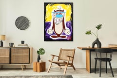 „Wubba Wubba“ Pop-Art inspiriert von Ren und Stimpy Buntes Cartoon-Charakter