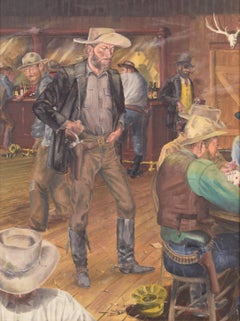 "The Kibitzer" - Western Saloon Scene