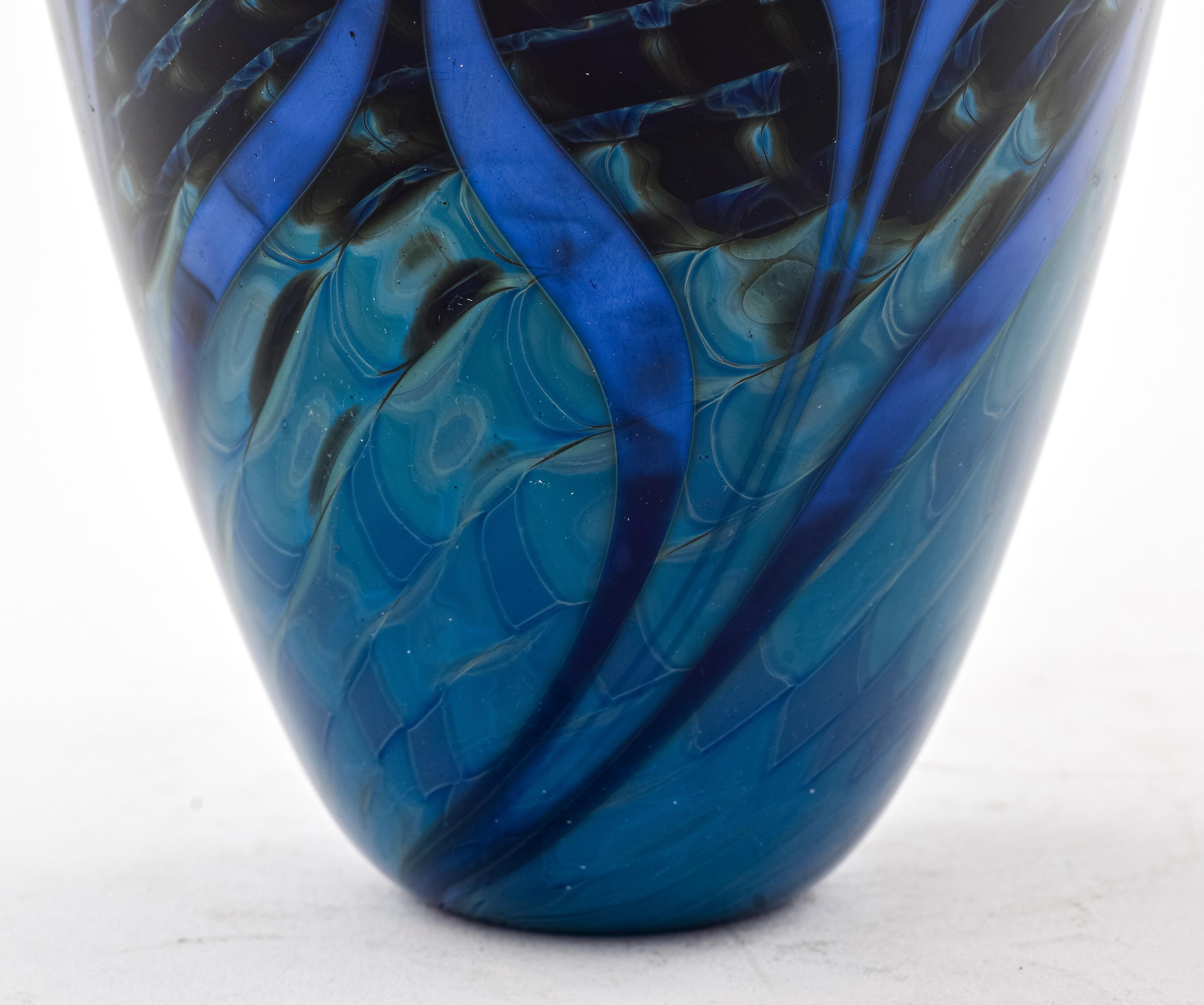 Modern Randy Strong Contemporary Art Glass Vase For Sale