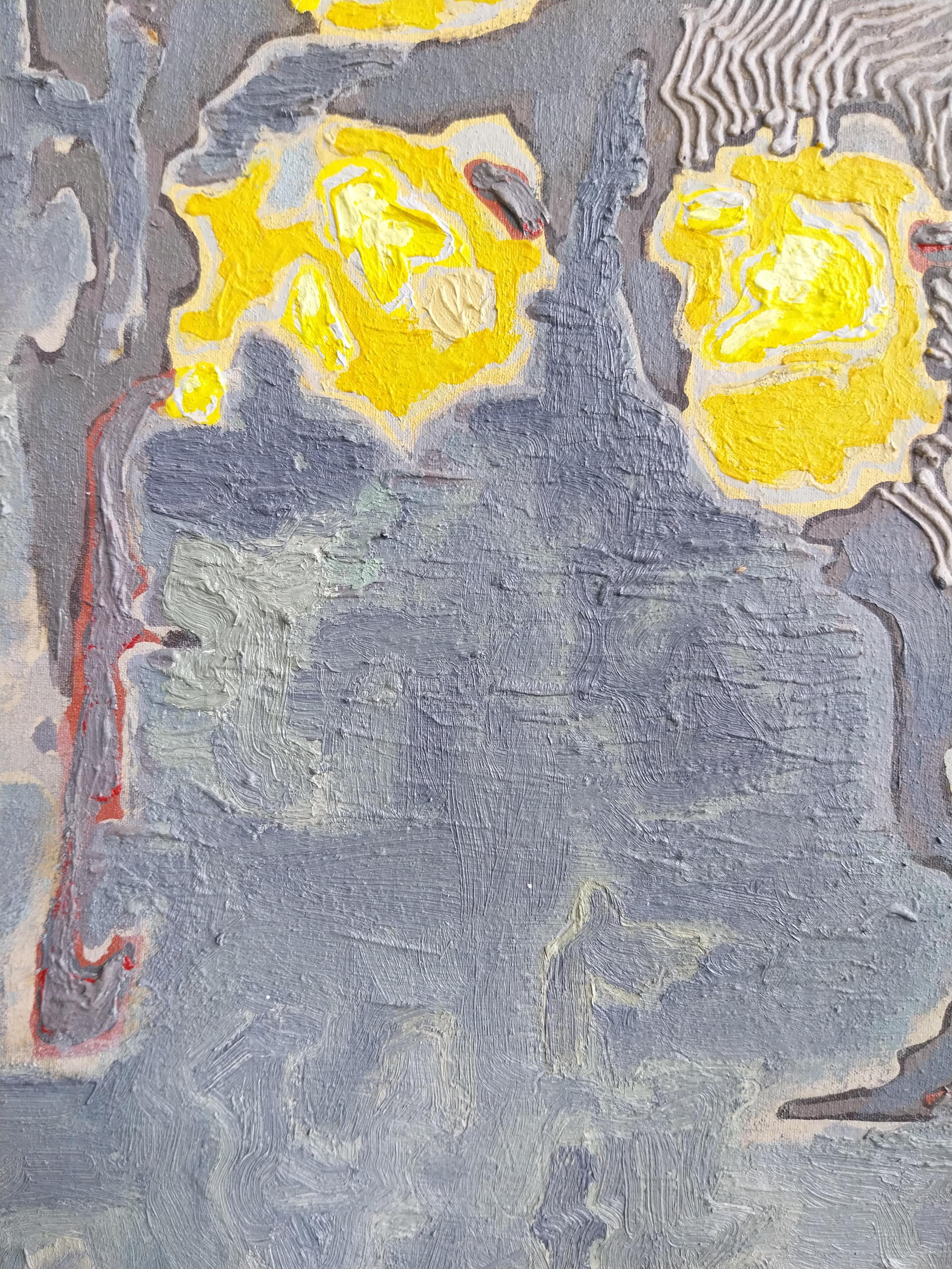 Painted Randy Wray (USA °1965): oil and acrylic on canvas 1997 For Sale