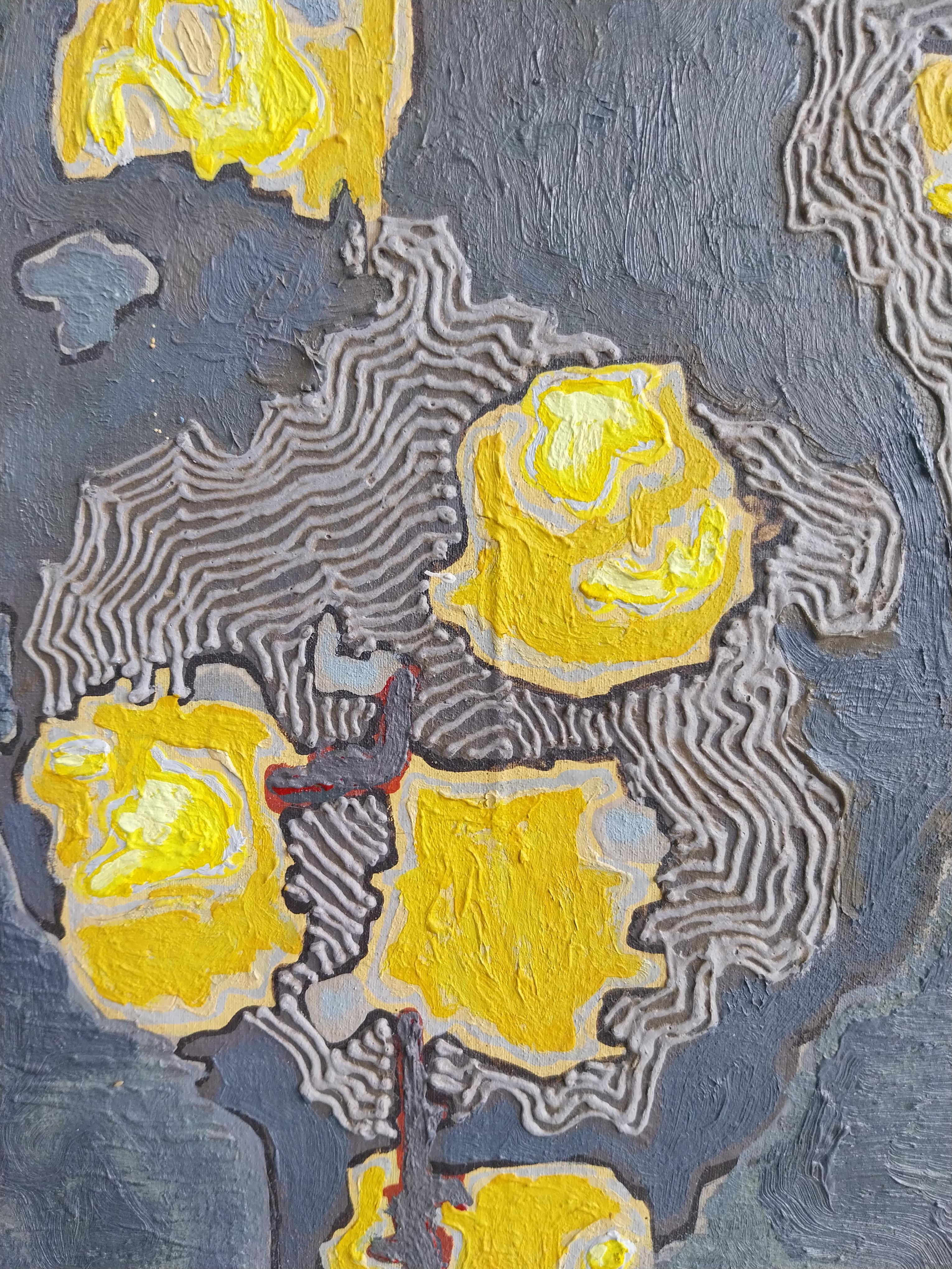 Randy Wray (USA °1965): oil and acrylic on canvas 1997 In Good Condition For Sale In Zemst, BE