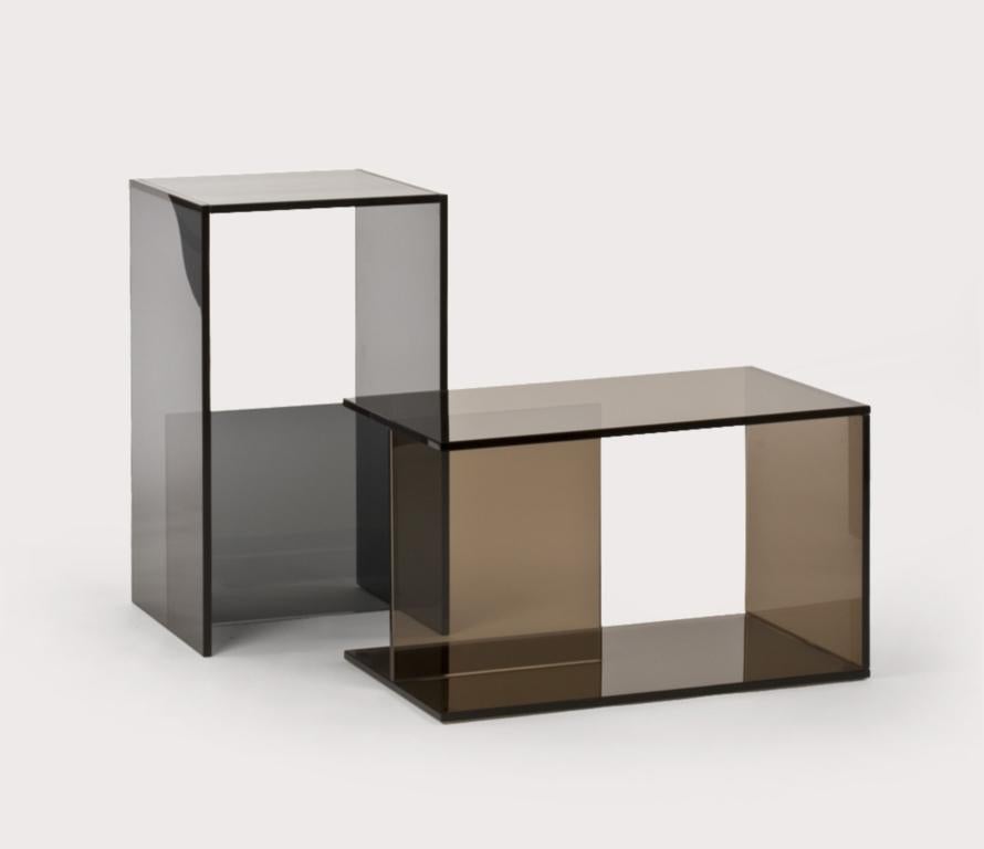 Modern Range Life Side and End Table in Bronze by Jonah Takagi For Sale
