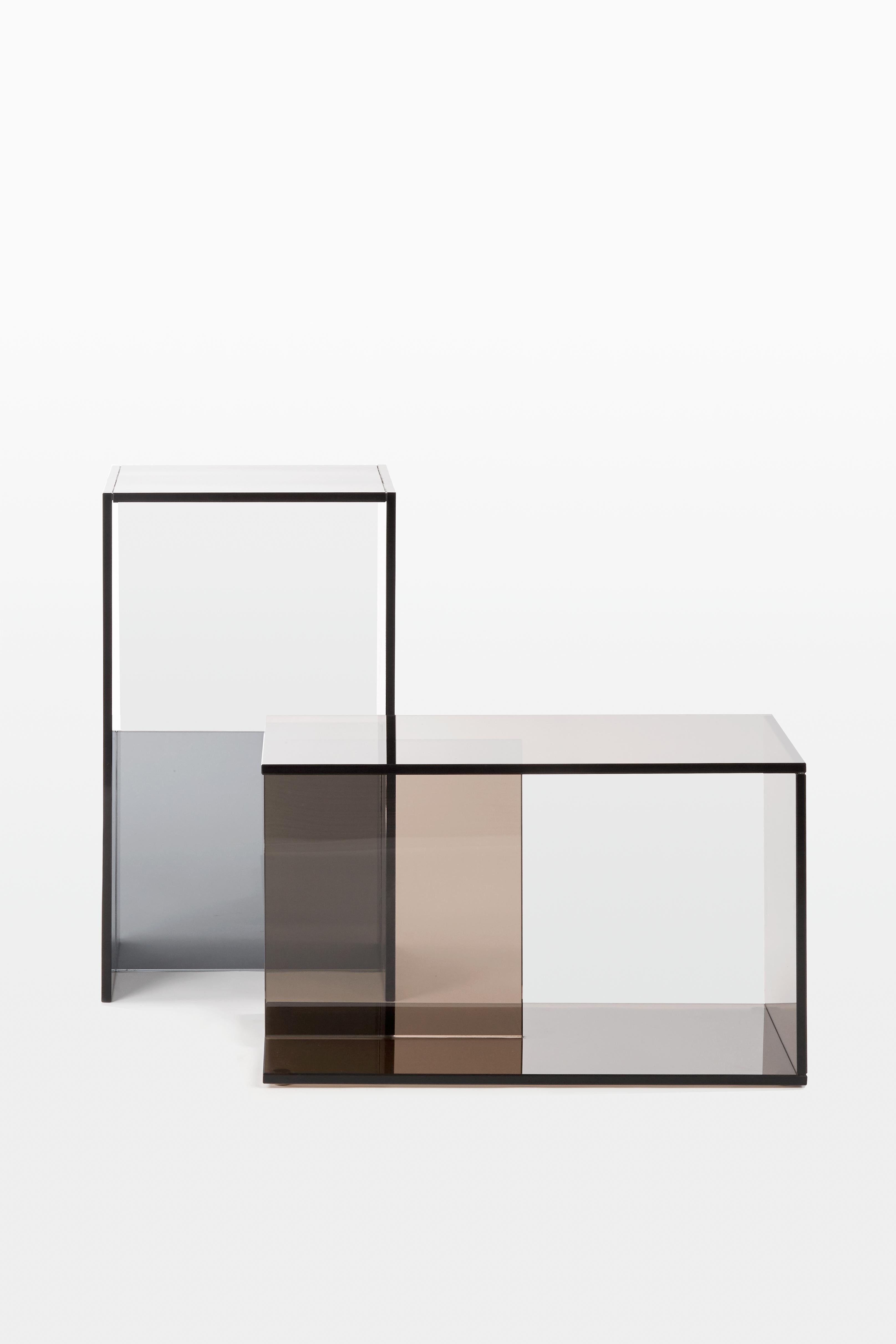 Modern Range Life Side and End Table in Grey by Jonah Takagi For Sale