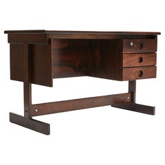 Mid-Century Desk in Hardwood & white top by Sergio Rodrigues, 1965, Brazil