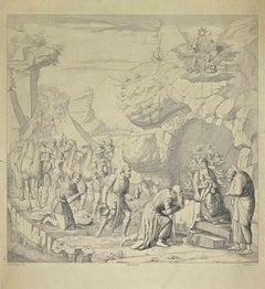 Madonna - Etching by Ranieri Bettazzi - Mid-19th Century