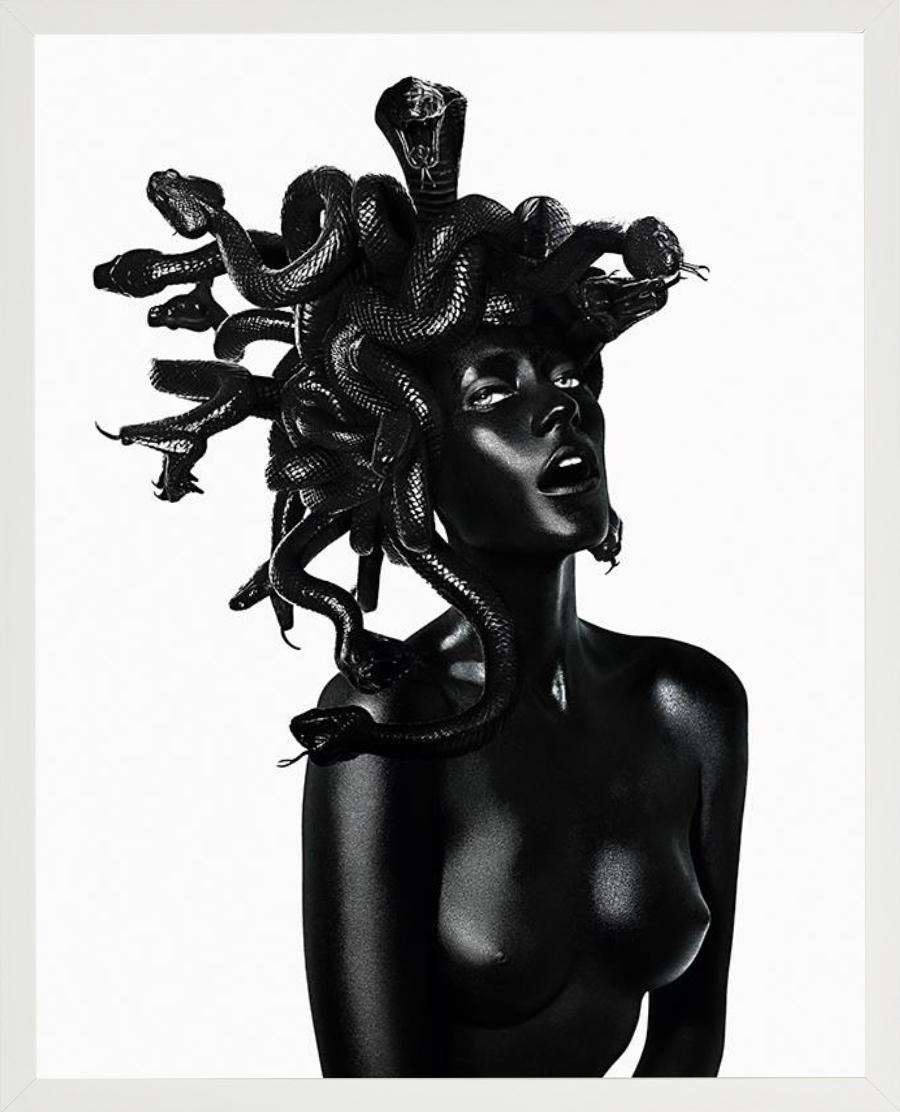  Dani Smith as Medusa - Portrait with snake hair, fine art photography, 2011 For Sale 2
