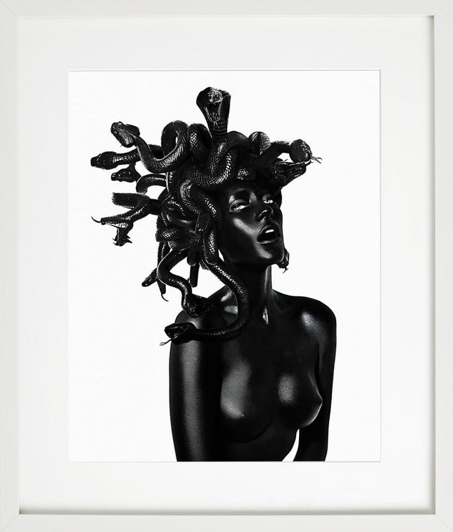  Dani Smith as Medusa - Portrait with snake hair, fine art photography, 2011 For Sale 3