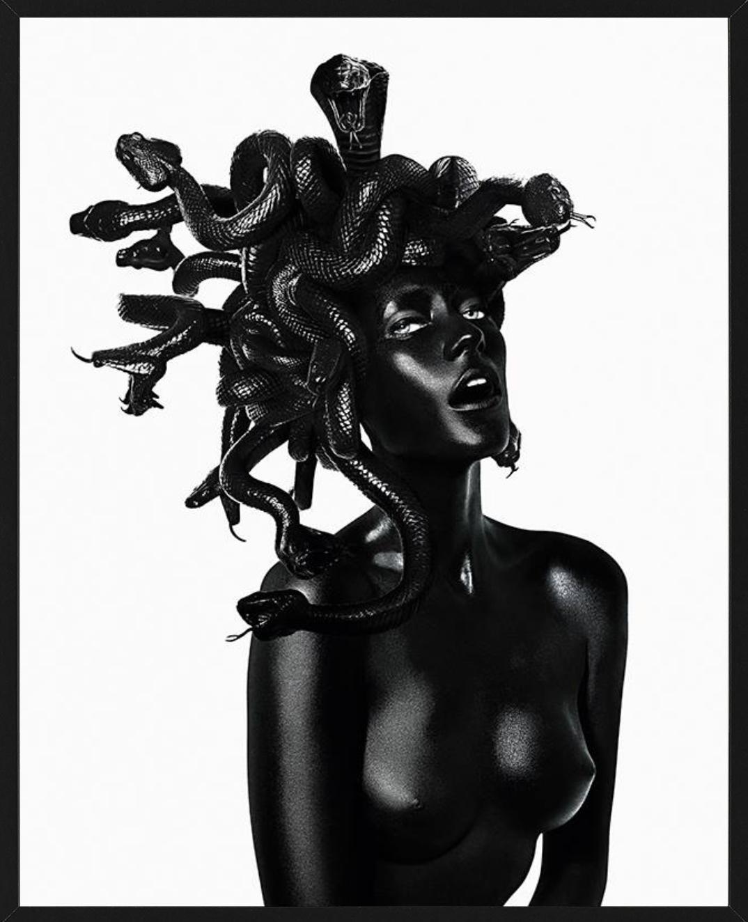  Dani Smith as Medusa - Portrait with snake hair, fine art photography, 2011 - Contemporary Photograph by Rankin and Damien Hirst