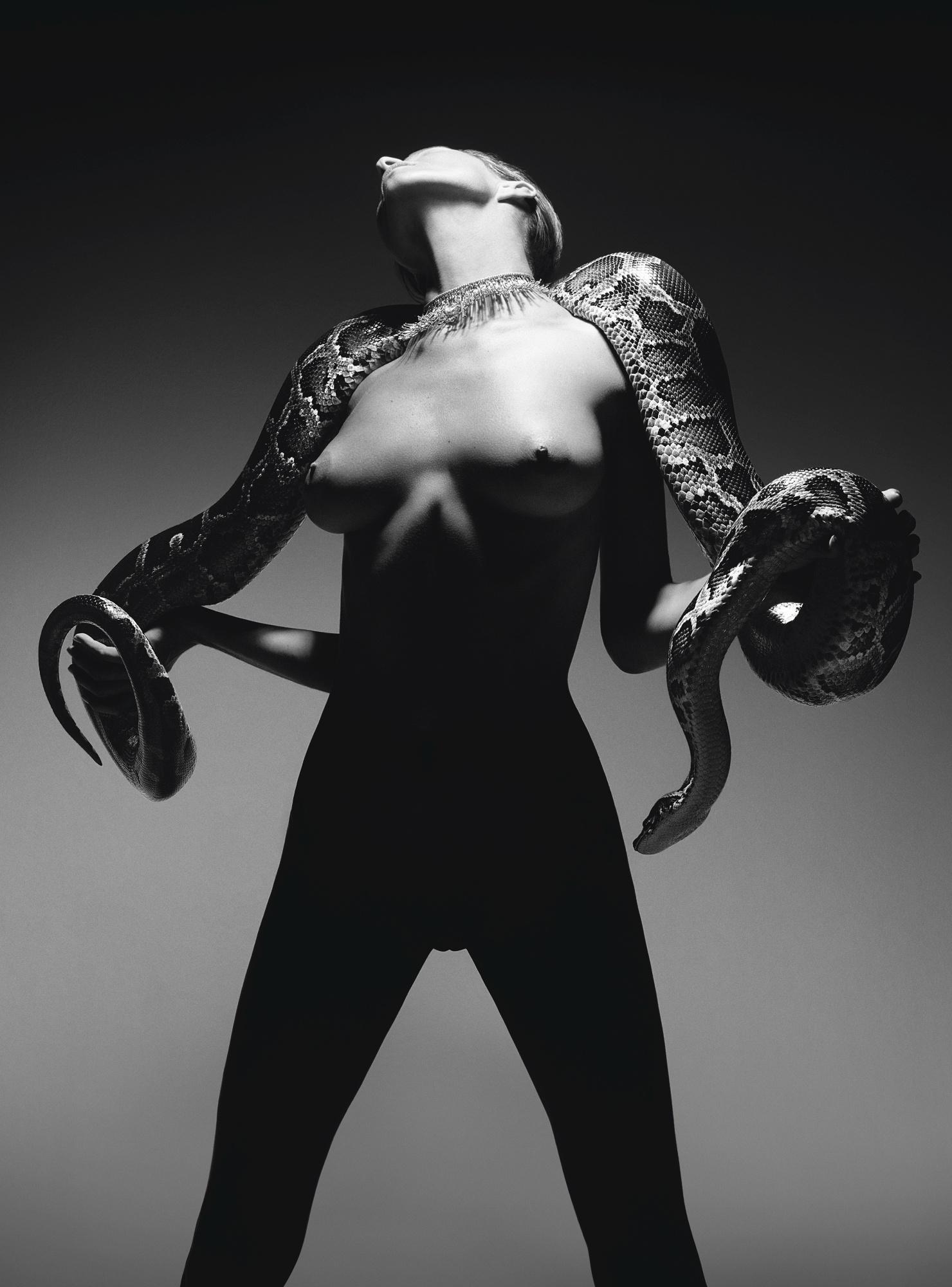 Rankin Nude Photograph - And god created eva III - the supermodel with snake