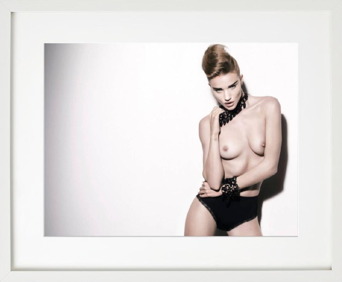 Rosie Huntington-Whitley - nude in black jewelery, fine art photography, 2010 - Contemporary Photograph by Rankin