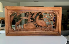 Ranma Japanese Wood Carving Panel Wall Art