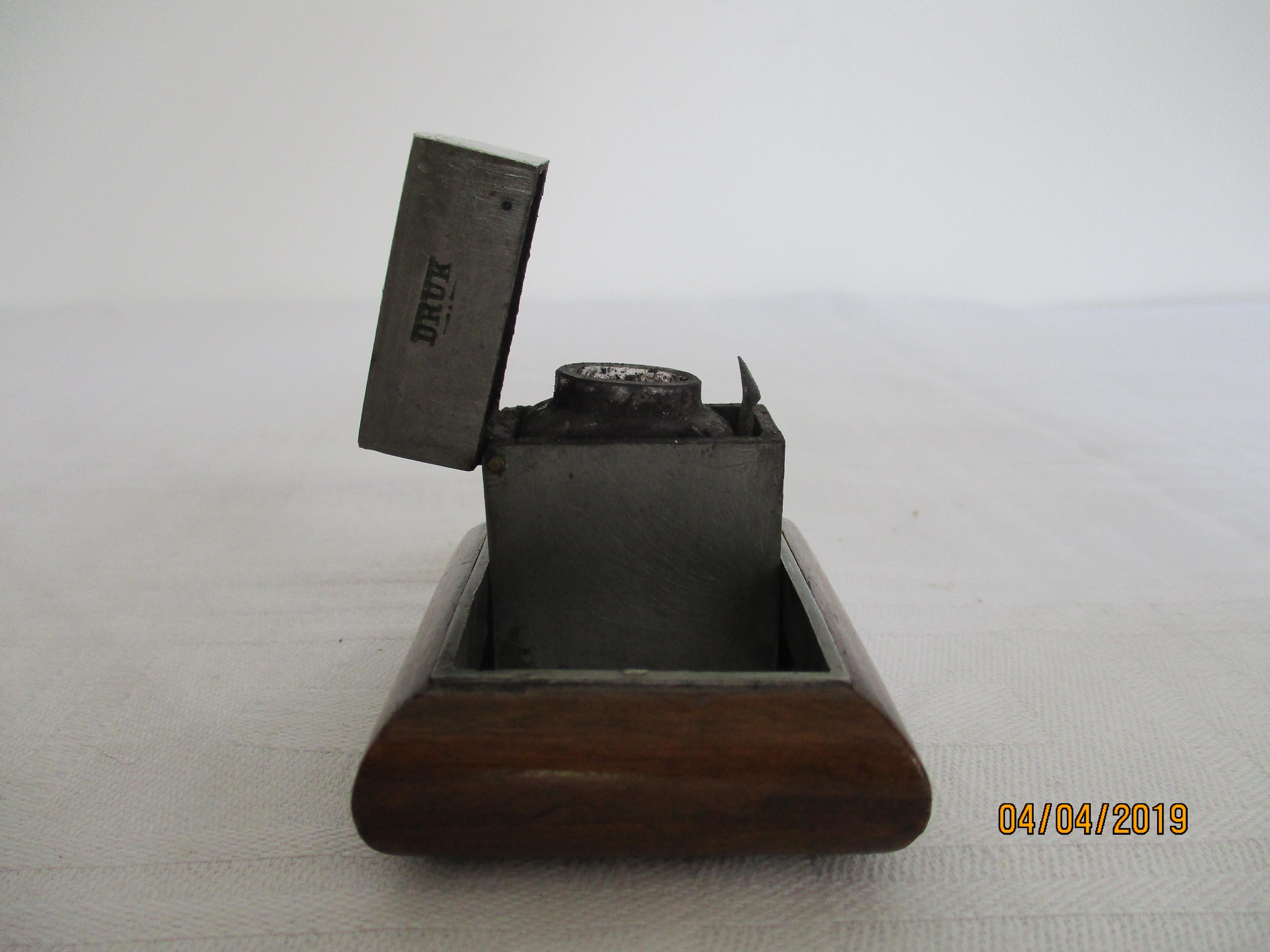 French Ransomers Patent De La Rue 02 Antique Traveling Inkwell For Sale