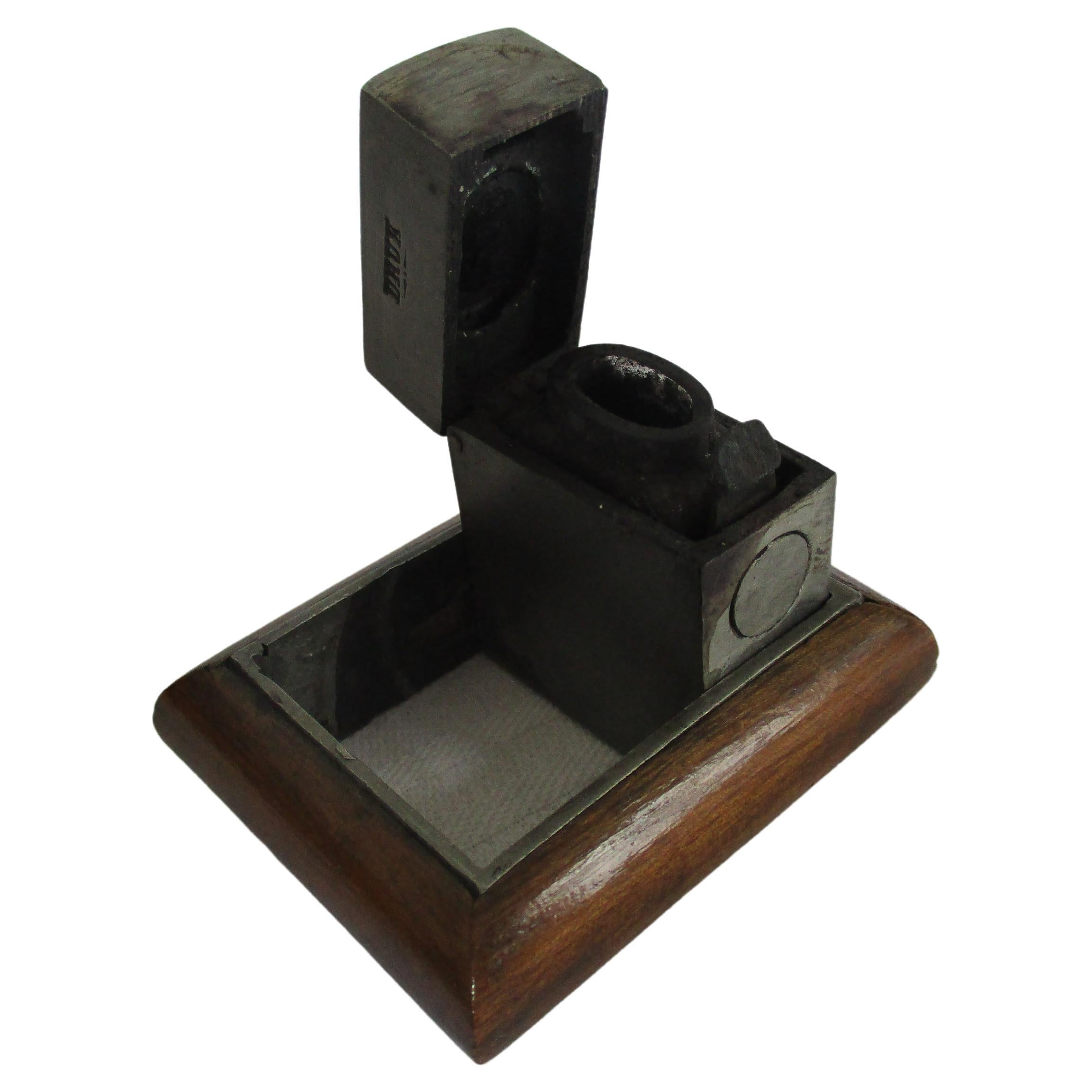 Ransomers Patent De La Rue 02 Antique Traveling Inkwell For Sale