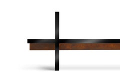 Ranya Sarakbi & Niko Koronis "NRB Bench" in Lacquer and Brass, Italy, 2019