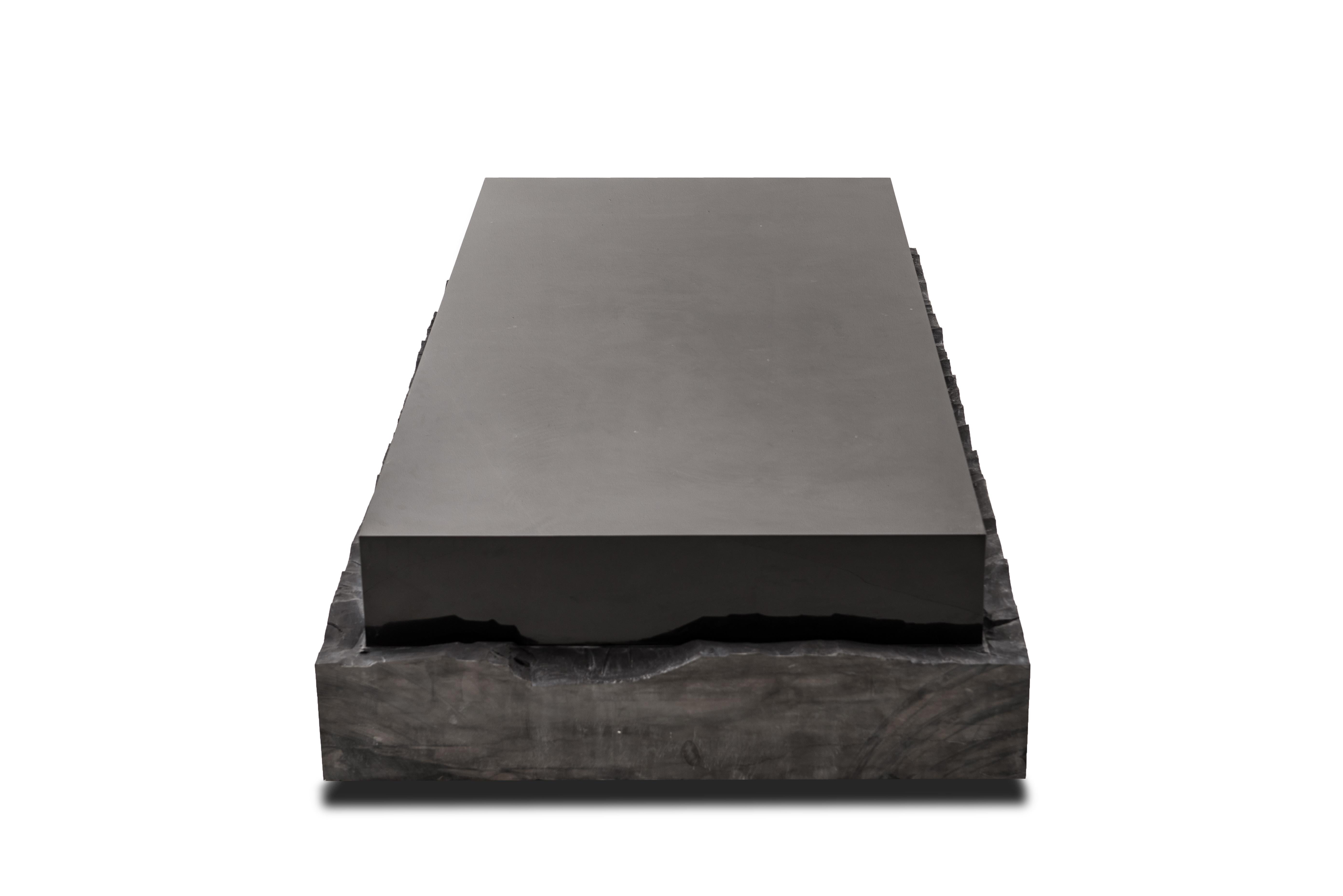 Unique coffee table by Ranya Sarakbi & Niko Koronis in Belgian marble
Measures: W 63, D 31.5, H 13.4 in.
W 160, D 80, H 34 cm.