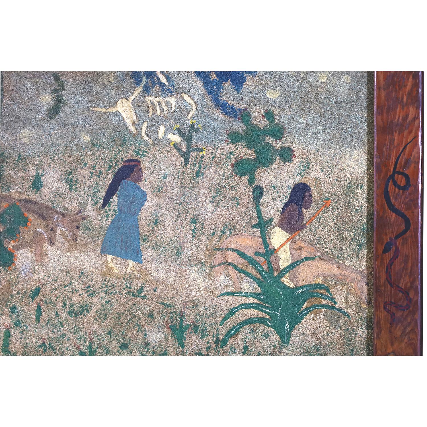 Wohnwagen (Surrealismus), Painting, von Ranzy - Chief Charging Skunk