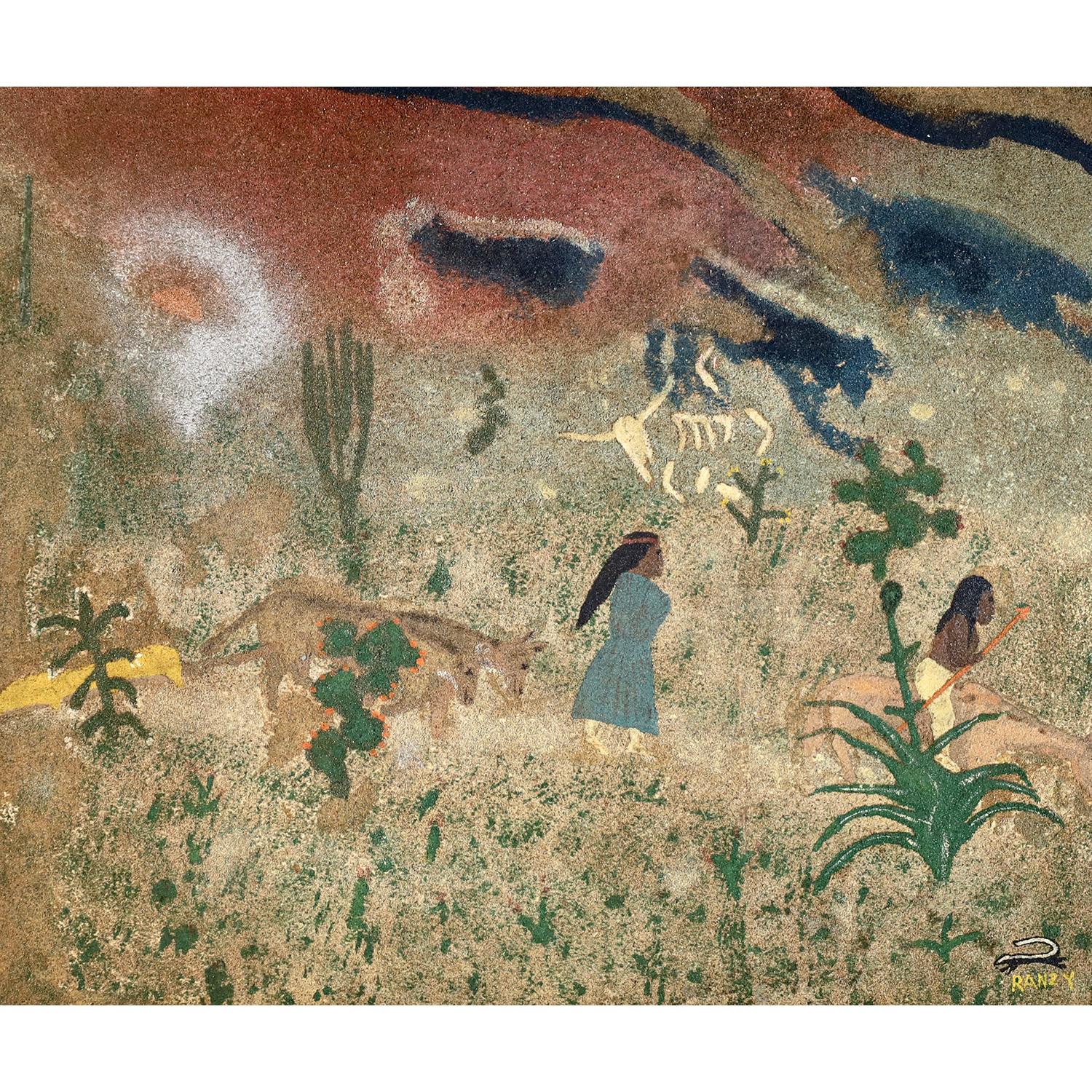 Ranzy - Chief Charging Skunk Figurative Painting – Wohnwagen