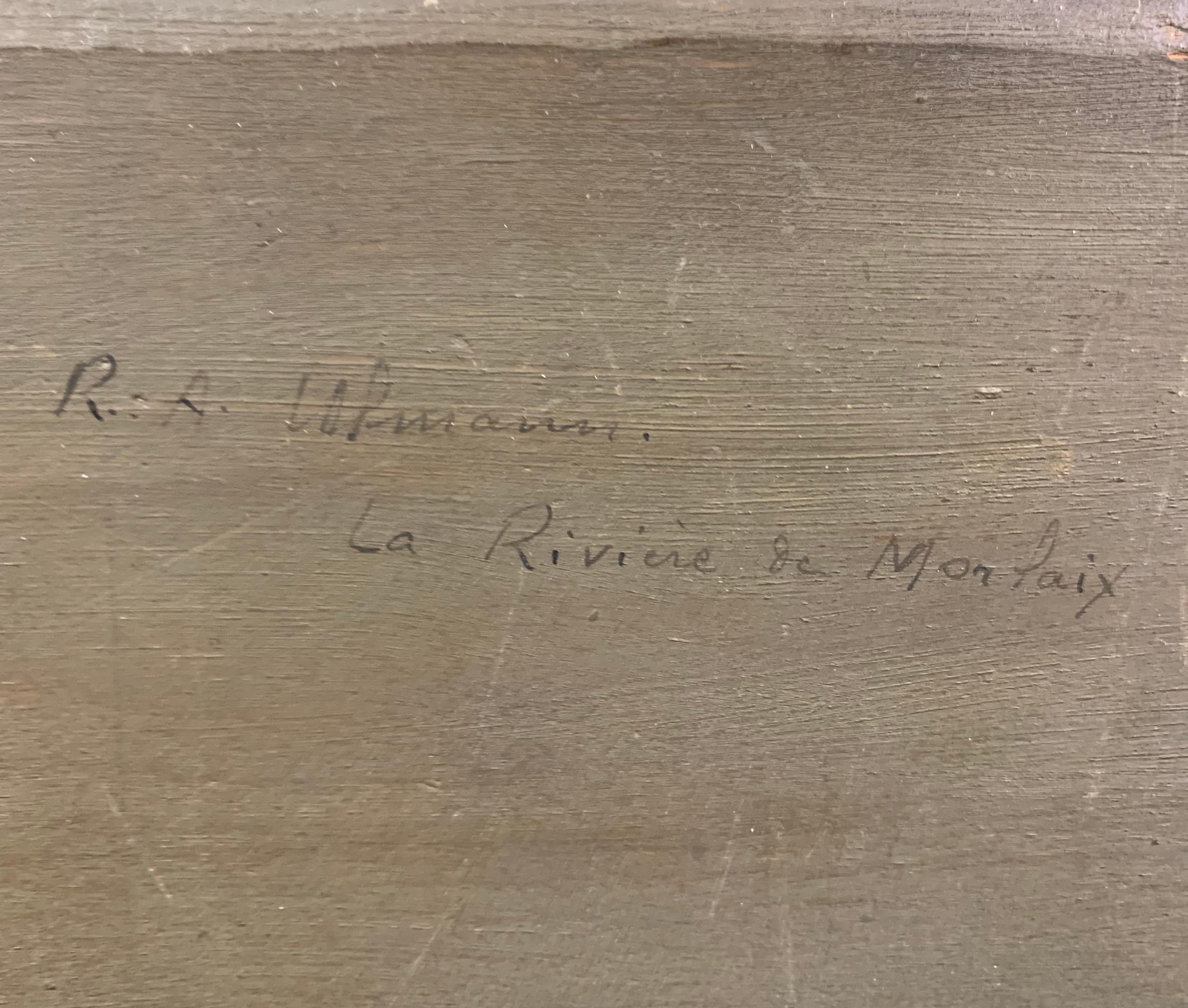 Rivière de Mon Paix', Pareja de finos óleos impresionistas franceses, Museo de Orsay en venta 5