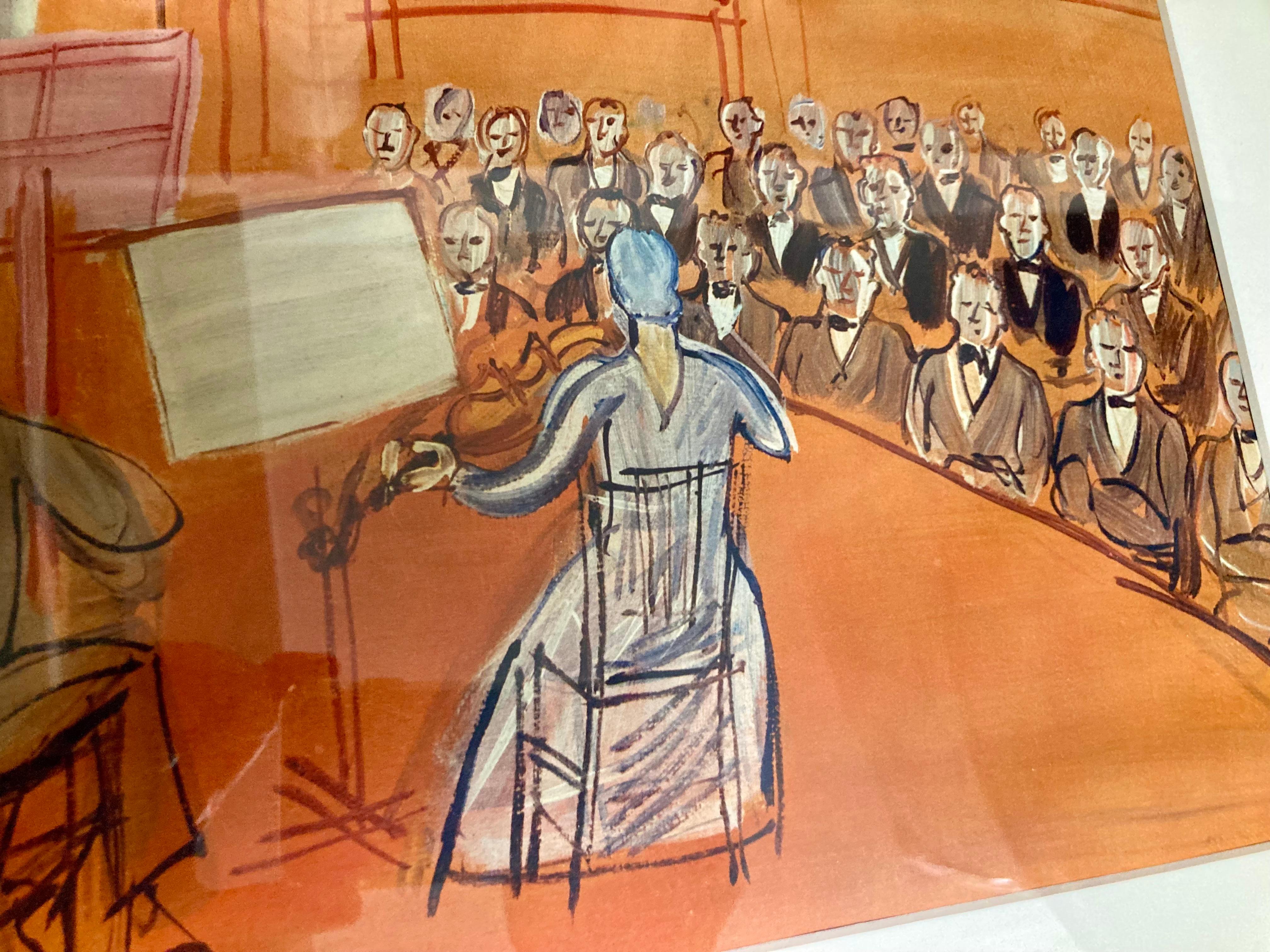 Raoul Dufy Concert Lithograph For Sale 4