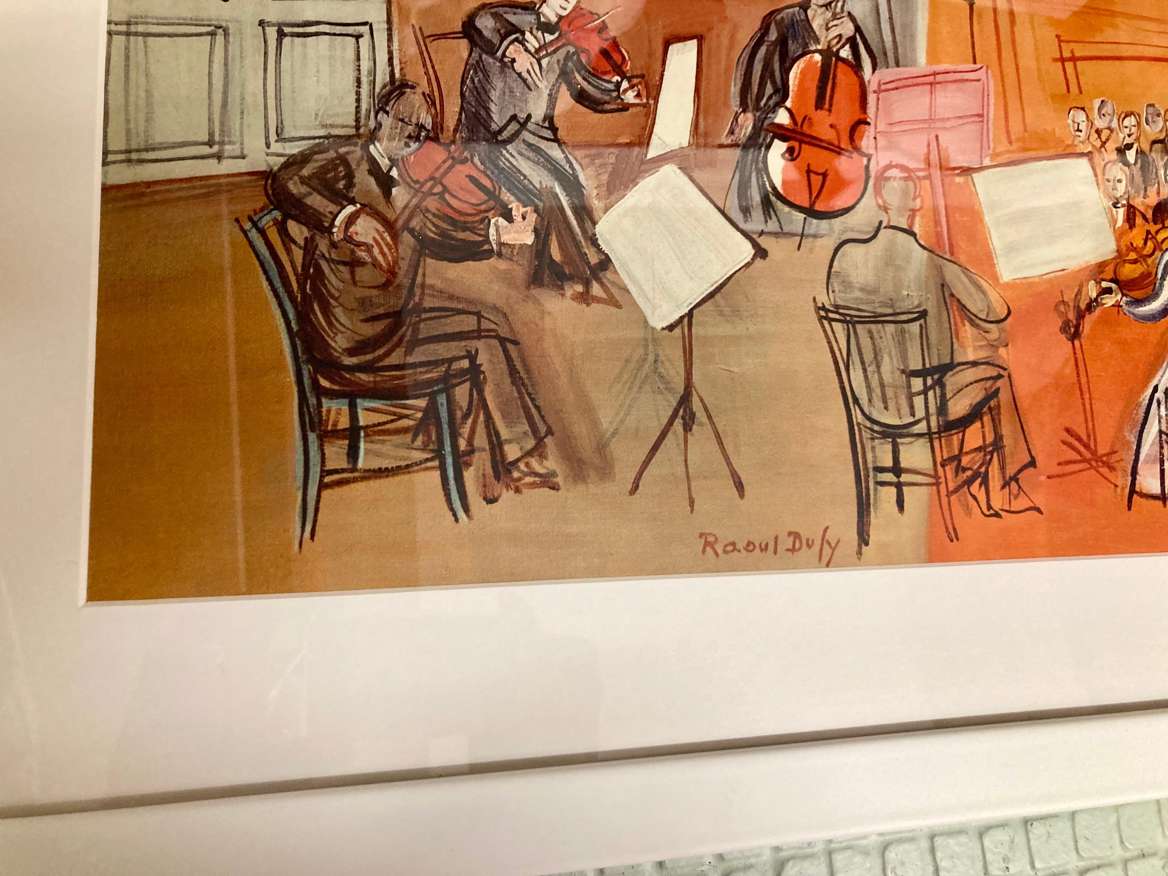 Raoul Dufy Concert Lithograph For Sale 5
