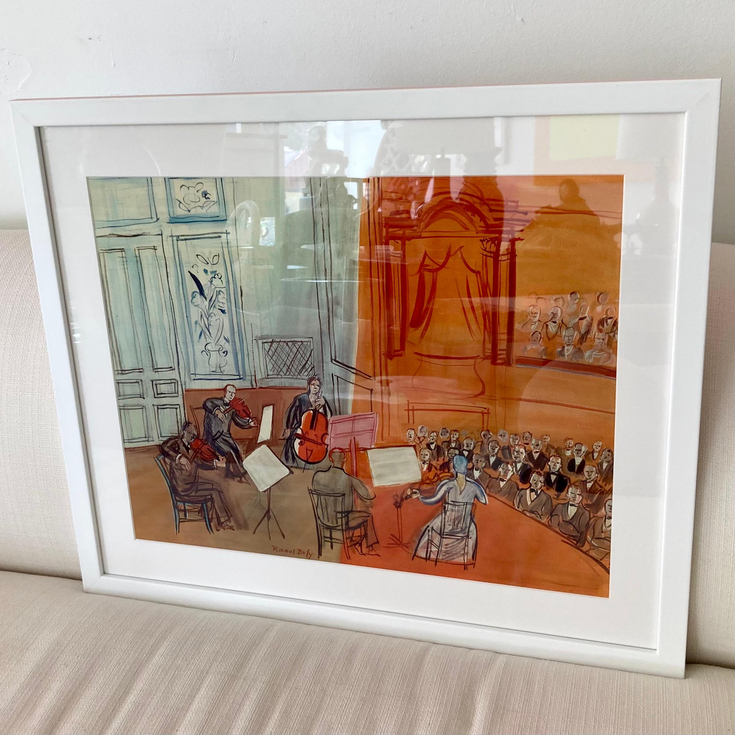 French Raoul Dufy Concert Lithograph For Sale