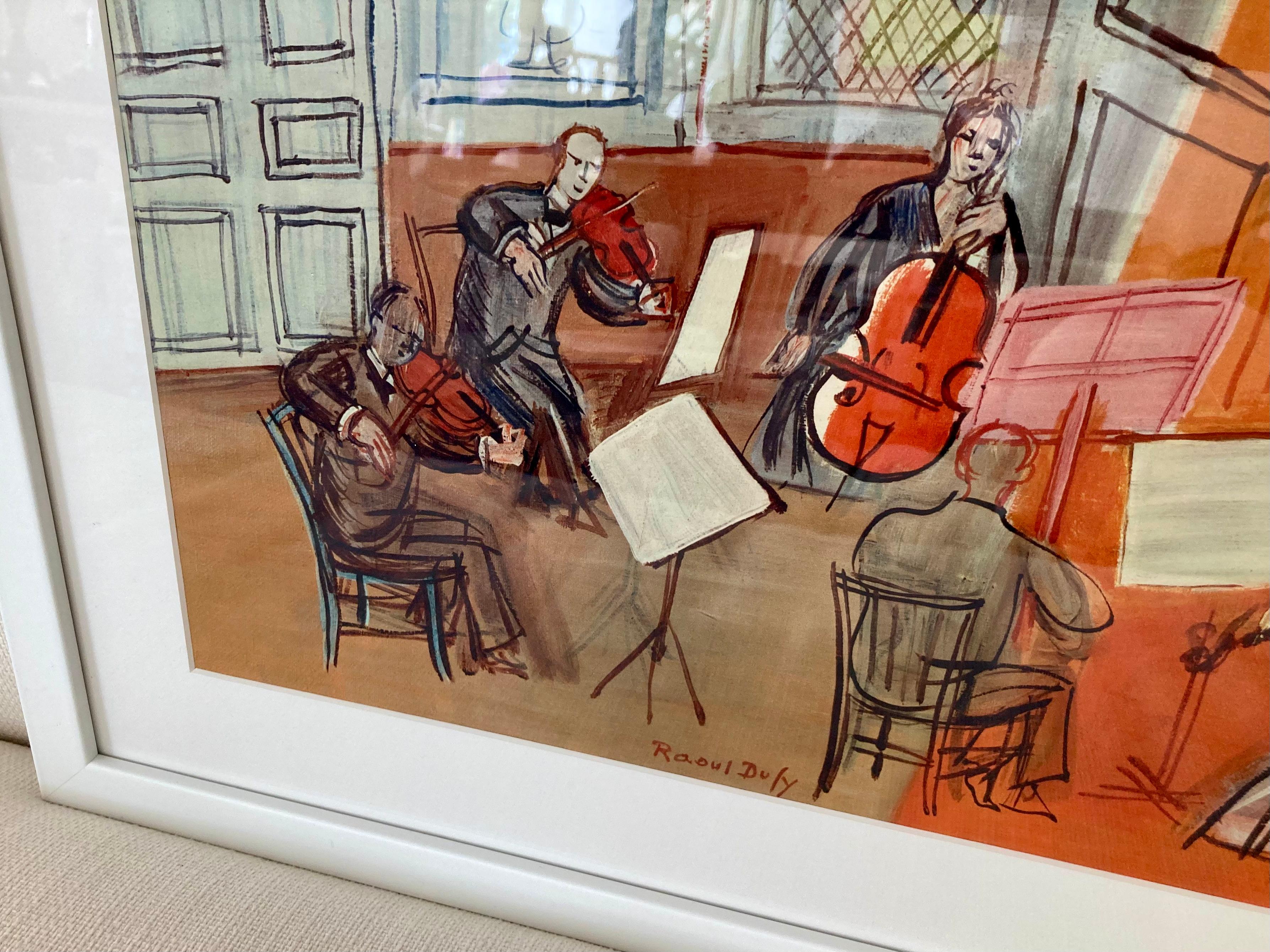 Raoul Dufy Concert Lithograph For Sale 1