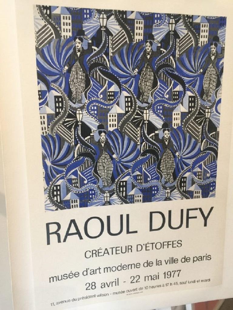 Raoul Dufy ‘Createur D’etoffes’ 1977 original vintage poster.
