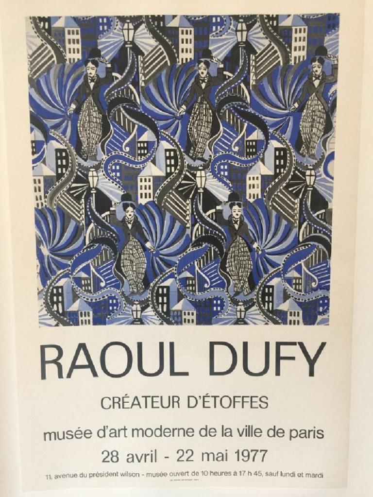 Late 20th Century Raoul Dufy ‘Createur D’etoffes’ 1977 Original Vintage Poster
