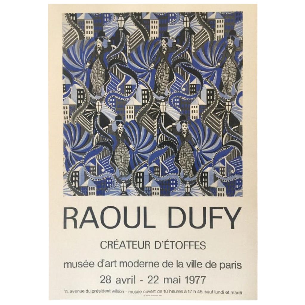 Raoul Dufy ‘Createur D’etoffes’ 1977 Original Vintage Poster