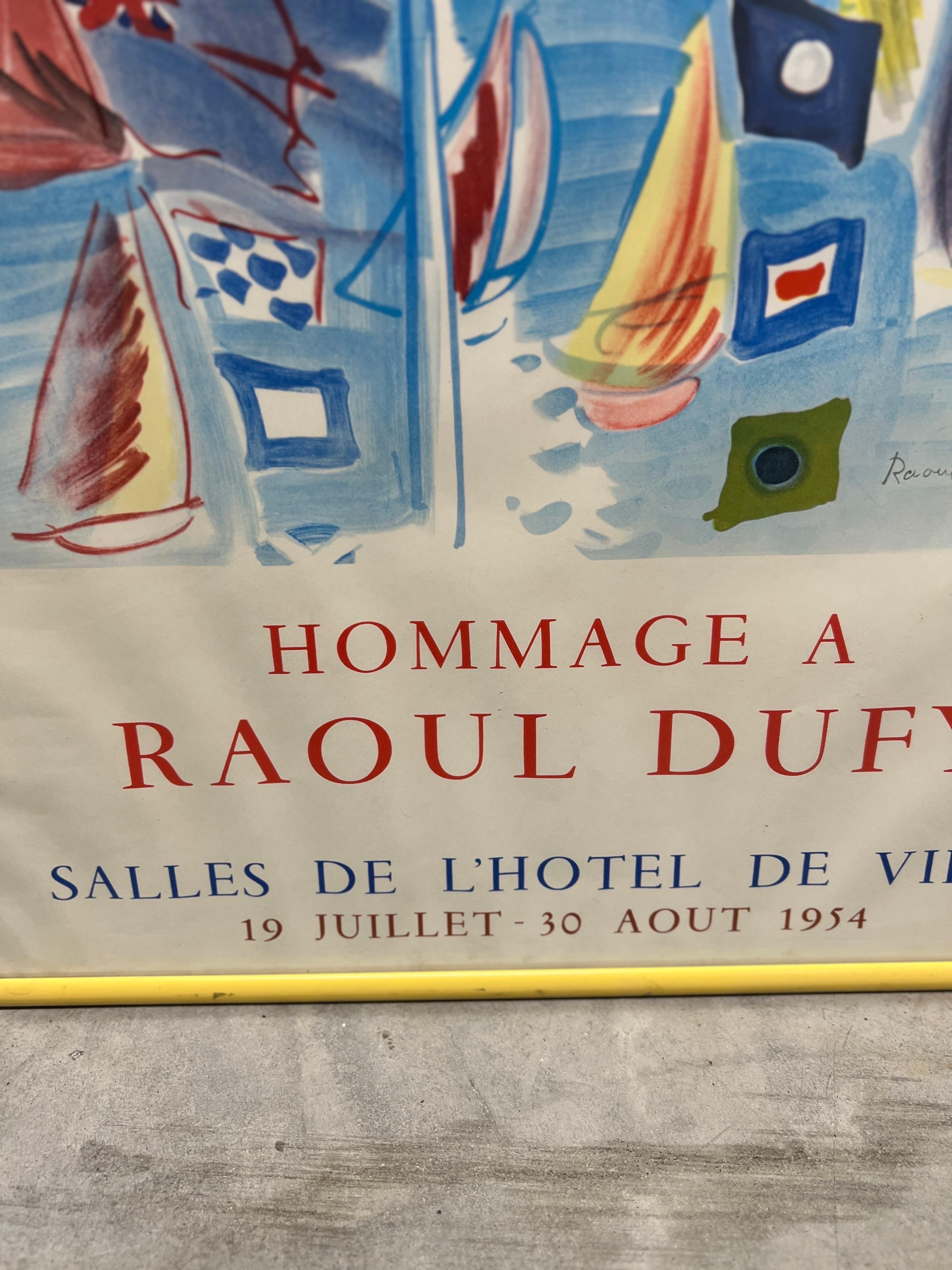 Mid-20th Century Raoul Dufy Exhibition “Ville de Honfleur Hommage a Raoul Dufy” Circa 1954