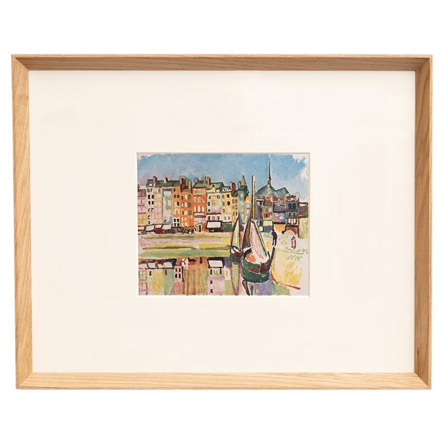 Cliché fauvista de Raoul Dufy de 1948, enmarcado