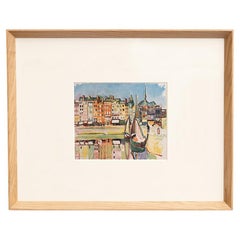 Cliché fauvista de Raoul Dufy de 1948, enmarcado