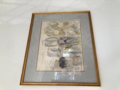 Raoul Dufy Hand Colored Illustration Pochoir From The Estate of CZ Guest