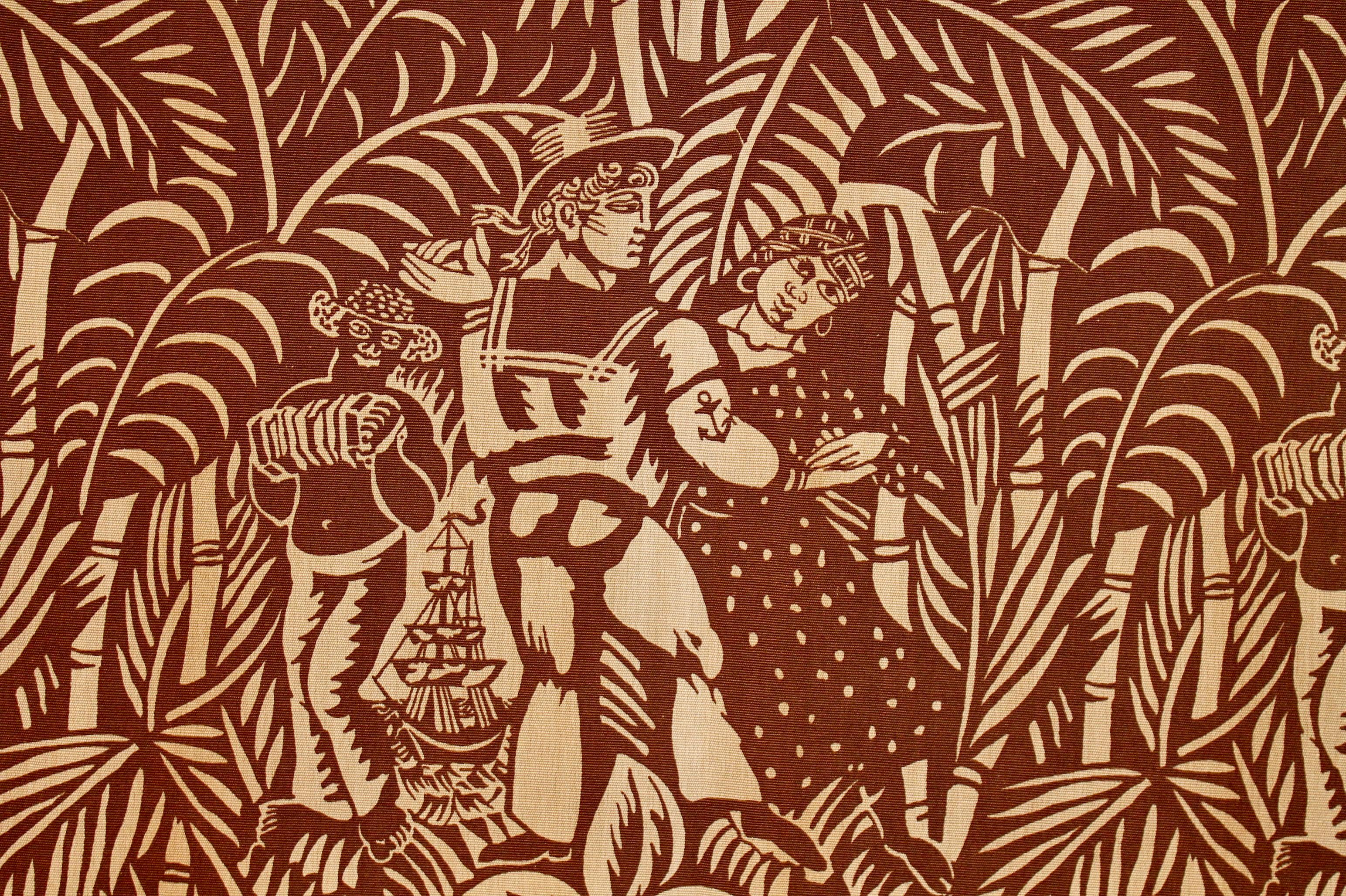 Raoul Dufy „La Danse“ Bianchini-Ferrier Bedruckter Stoff, 1919 (Französisch) im Angebot