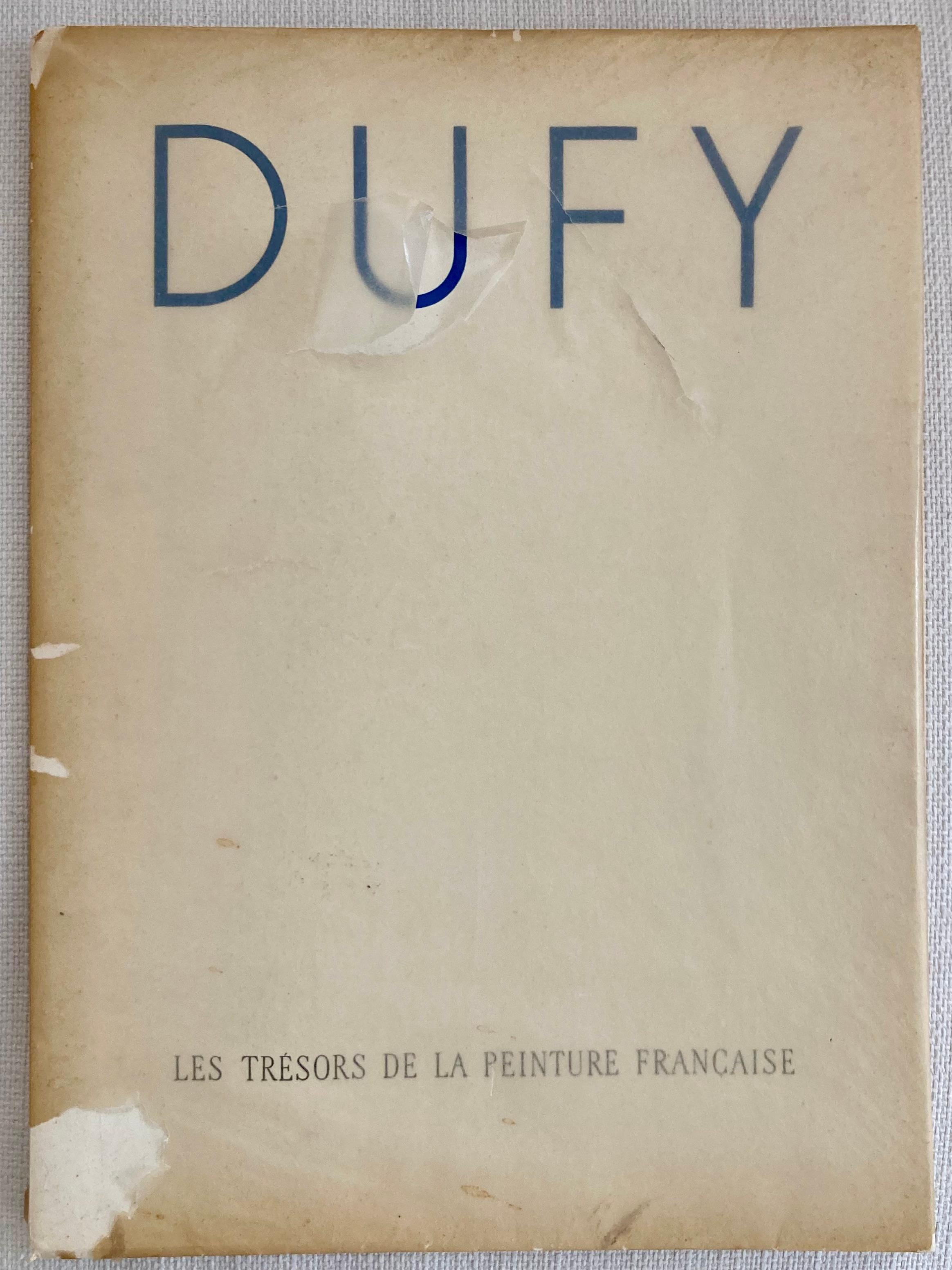 Libro Dufy Tesoros de la Pintura Francesa. Libro de litografías original de Raoul Dufy que contiene 9 láminas. Cada placa podría enmarcarse fácilmente. Documento muy raro de Raoul Dufy.