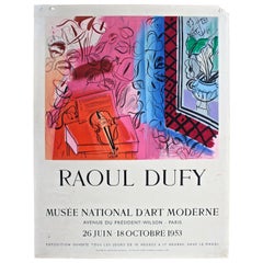 Raoul Dufy original Mourlot Lithograph Musee National D'Art Moderne Poster