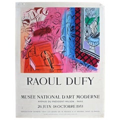 Raoul Dufy original Mourlot Lithographie Musee National D'Art Moderne Poster