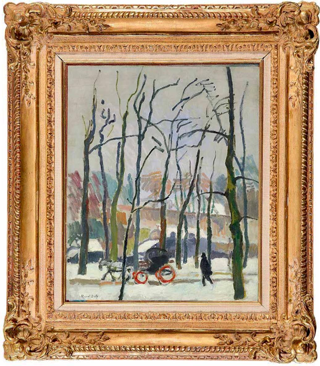 Calèche à Falaise - Painting de Raoul Dufy