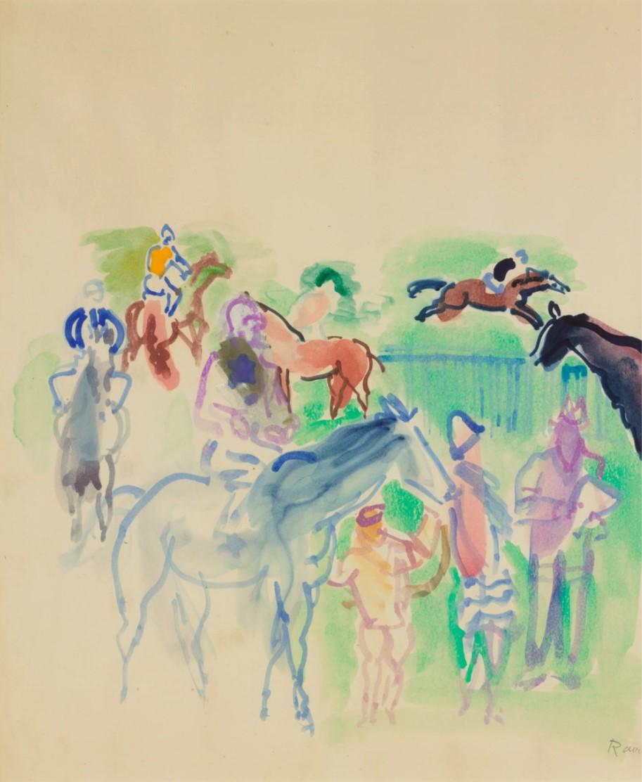 Raoul Dufy
1877-1953  Francese

Corsi di formazione
(Cavalli da corsa)

Firmato e datato 