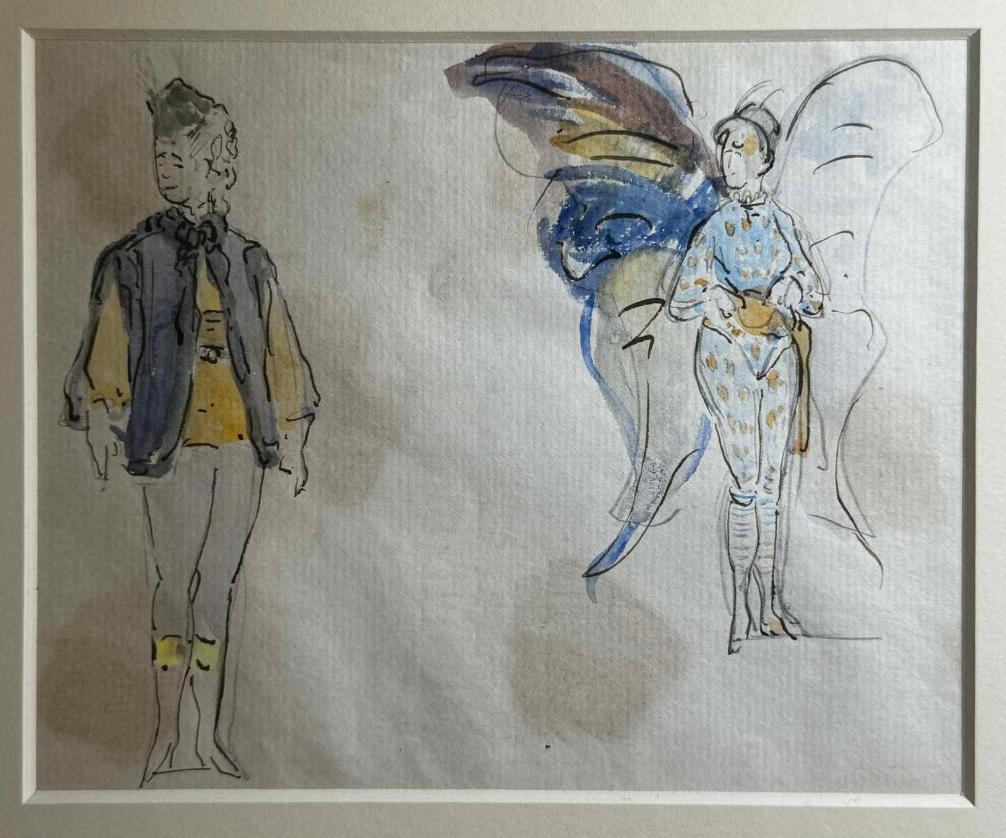 Mode-Skizze (Fauvismus), Painting, von Raoul Dufy